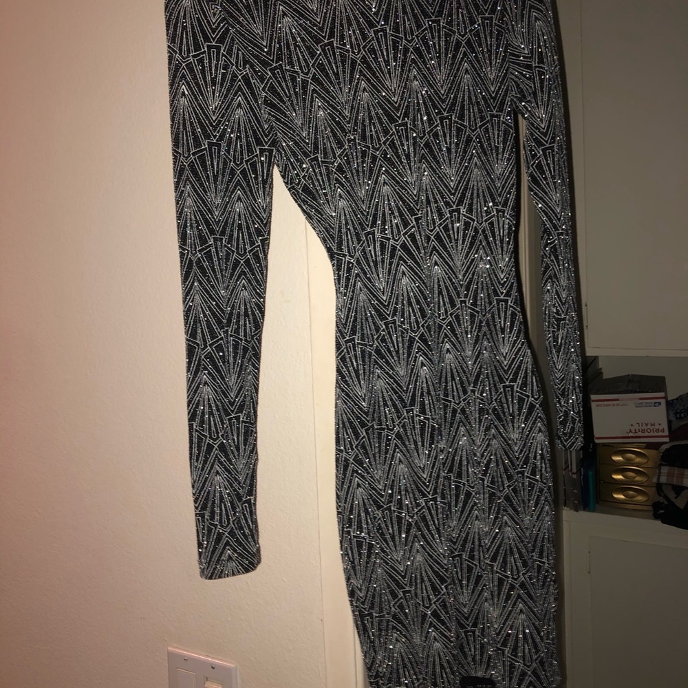 H&M Sparkly Open Back Dress